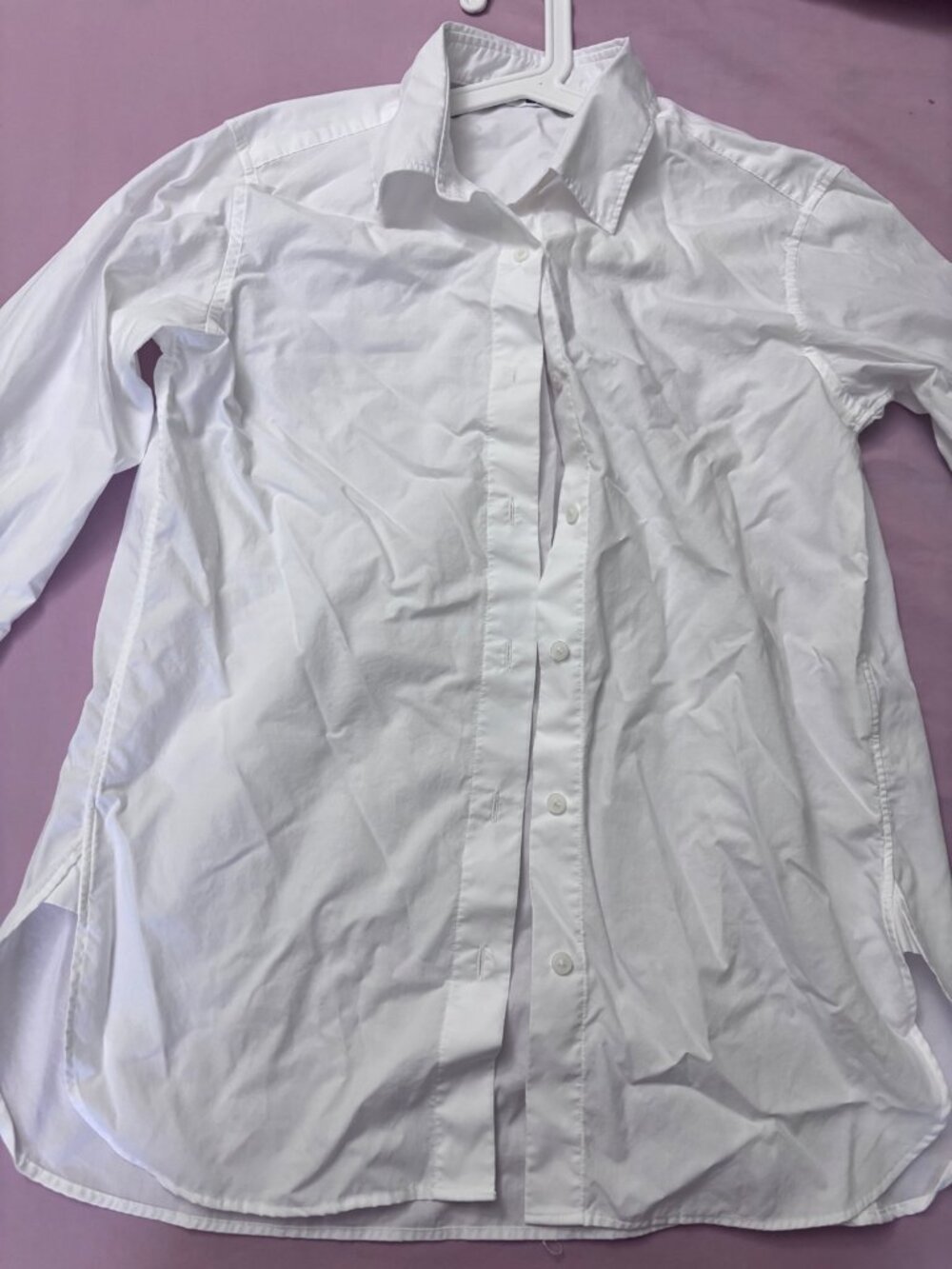 Uniqlo White Button Down Shirt XXS